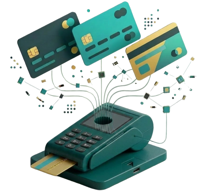 Merchants and Agency banking. Mockup