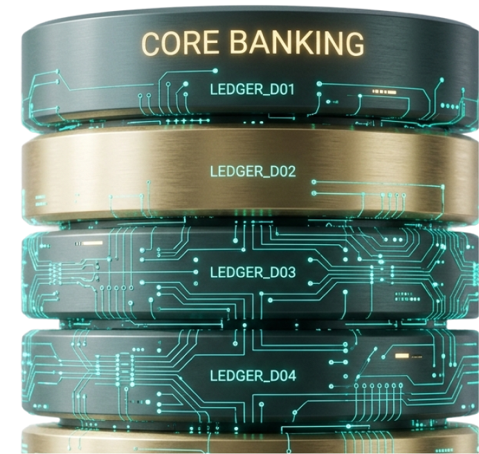 Premium core banking automation. Mockup